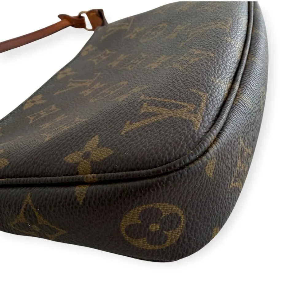 Authentic Louis Vuitton Monogram Pochette Accessories Mini Top Handle Bag - Picture 5 of 12
